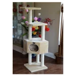 Armarkat 3 Tier Real Wood Cat Tree, Armarkat Scratch furniture A5201, Beige